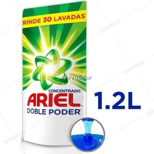 Detergente Líquido Ariel Doble Poder Sachet 1.2 Litros