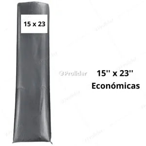 Bolsas Plásticas Negras económicas Termicas / 15 x 23 / 100 unidades