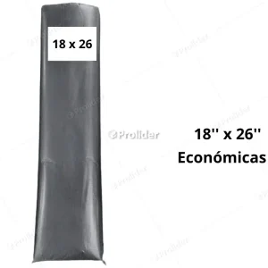 Bolsas Plásticas Negras económicas Termicas / 18 x 26 / 100 unidades