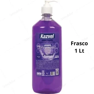 Jabón Líquido Kaz Antibacterial Frasco 1 Litro con Dispensador Lavanda