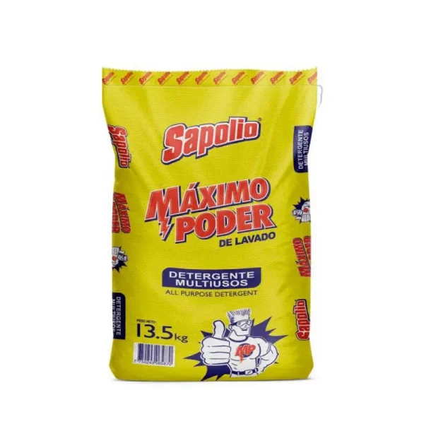 Detergente en Polvo Sapolio Saco x 13.5 Kilos